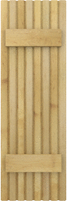 Board &  Batten   Normandy  Maple  Shutters